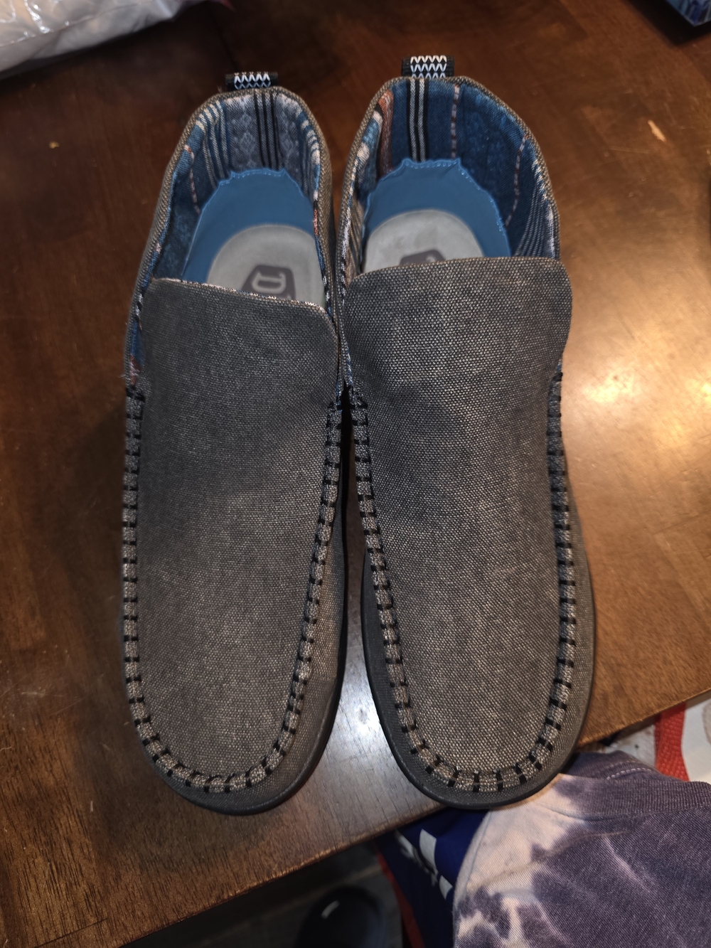 Hey Dude Womens Slip-On Booties in Charcoal